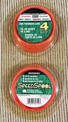 Genuine Factory Parts 2pk Speed Spool .095" Trimmer Line 82710 ~ 8pc x 10' each - Image 1 of 3