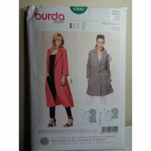 Burda Sewing Pattern 6900, Coat, UNCUT, Vintage, Size 10-24 - Picture 1 of 7