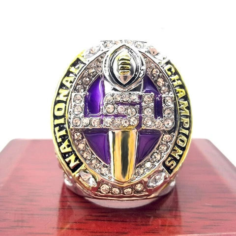 2019 LSU Tigers National Championship Ring SEC Championship NCAA size 8-13 Cover