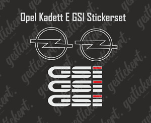 1 Set Aufkleber für Opel Kadett E GSI Sticker Decal Tuning Auto