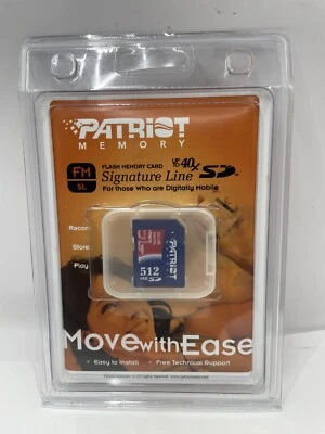Patriot Signature Line Secure Digital (SD) Flash Memory Card 512MB Up to 40x - Image 1 of 3