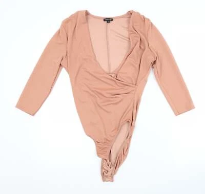 River Island Womens Pink Polyester Blend Unitard One-Piece Size 10 - image 1 of 4