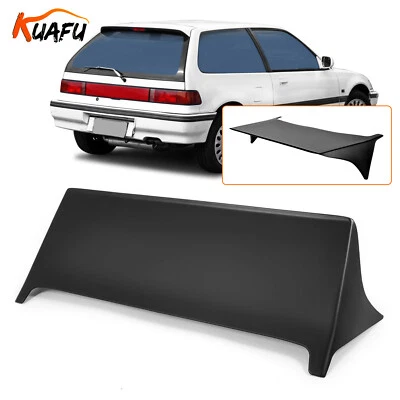 For Honda Civic Hatchback EF9 88-91 Roof Wing Spoiler Brake Light Deleted Style Foto 1 de 4
