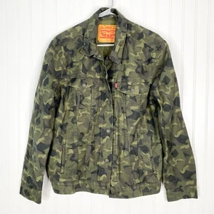 Levi’s Mens Size M Original Trucker Andrew Camo Denim Jacket - Picture 1 of 4