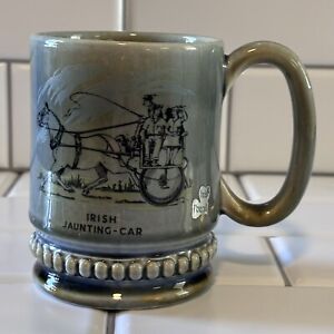 Vintage Wade Irish Porcelain Pottery Cup Horses Carriage Mug