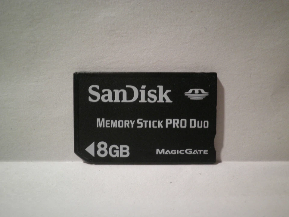 MEMORY STICK PRO DUO SANDISK 8GB OTTIMA FUNZIONANTE PSP - Immagine 1 di 1