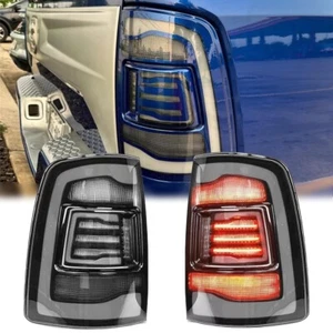 Smoked Tail Lights for Dodge Ram 1500 2500 3500 2009-2018 LED Rear Light 1 Pair - Picture 1 of 10