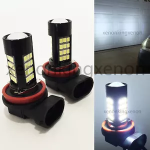 H11 Samsung LED 42 SMD Bright White 6000K Headlight 2x Light Bulbs #x3 High Beam - Picture 1 of 5