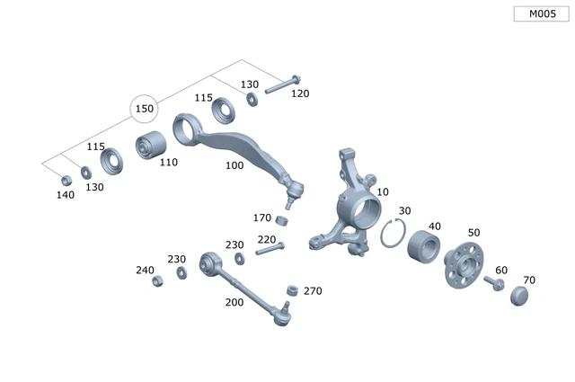 Mercedes Benz Original E550 E350 2012-2016 Derecho Sin Cojinete 2123303211 Foto 1 de 1