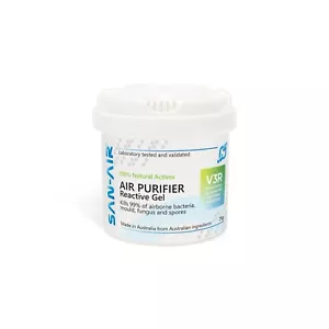 SAN AIR -AIR PURIFIER REACTIVE V3R GEL 75G KILLS 99% OF MOULD, FUNGAS & SPORES - Picture 1 of 1