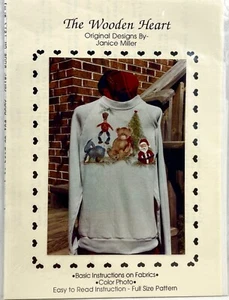 1989 Das Holzherz Weihnachten Erinnerungen Stoffmalerei Muster Vintage 13486 - Bild 1 von 2