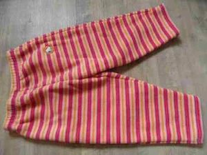 H&M SNOOPY soft warm cuddly pants fleece striped pants size 98 w. NEW NB617 - Picture 1 of 2