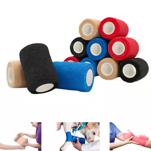 Selbstklebende Haftbandagen 7,5cmx4,5m axion/12er Mix-Set schwarz,beige,rot,blau - Bild 1 von 6