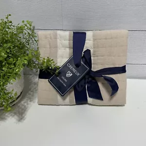 CREMIEUX LOGAN QUILTED KING ONE SHAMS KHAKI  COLOR 100% COTTON MSRP: $35 - Picture 1 of 8