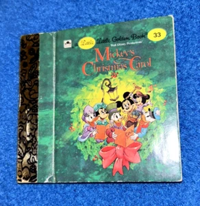 Little Little Golden Book Walt Disney Company Mickey's Christmas Carol 1983 Mini - Picture 1 of 10