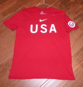 Nike USA Olympic Team Men's Size Large Red T-Shirt - Picture 1 of 3