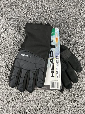Head Men's HEAD Men's Waterproof Hybrid Gloves XL, Black Touchscreen 1601703 - Image 1 of 4