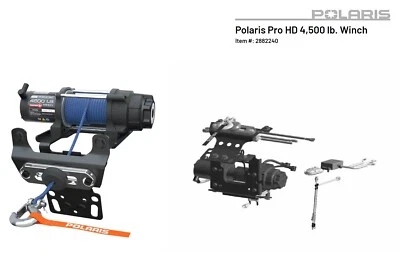 Polaris OEM- 14'-23' RZR XP-4/900/1000 PRO HD 4500LB Syn Rope Winch Kit- 2882240 - Image 1 of 2