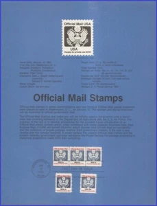USA8 #O127 U/A PÁGINA DE RECUERDO FDC STR3 Gran Sello - Imagen 1 de 1