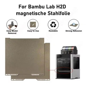 Double-sided Magnetic Spring Steel PEI Sheet Build Plate for Bambu Lab H2D Combo - Picture 1 of 12