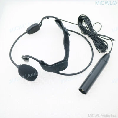 Dynamic ME3 Headset Microphone XLR 3Pin Phantom Power Head wear Mic for Mixer - Image 1 of 4