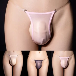 Calzoncillos transparentes brillantes para hombre con brillo al aceite sexy ver a través de las bragas - Imagen 1 de 17