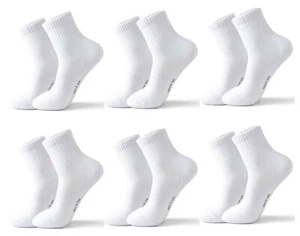 6 Pairs Sports Socks Running Socks with Cushion Athletic breathable Casual so... - Picture 1 of 9
