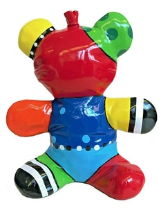 Squishy Balloon Bear Teddy From Fibreglass Pop Art Figure Sculpture - 20430 - Picture 1 of 1