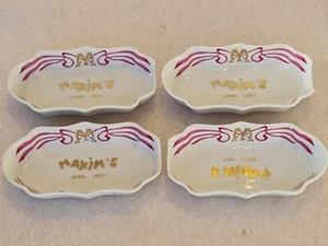 4 x Maxim's De Paris Restaurant Zigarrenablage / Aschenbecher - Villenauxe en Champagne - Bild 1 von 24