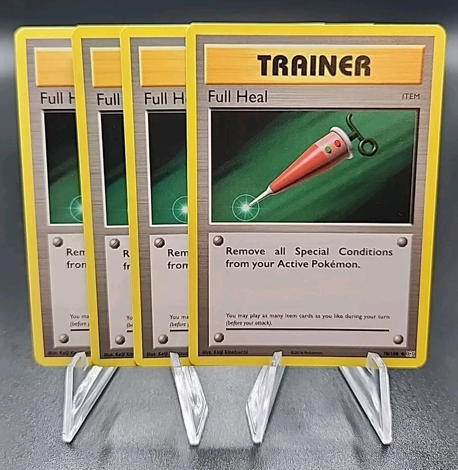 X4 Full Heal 78/108 Uncommon Pokemon TCG XY Evolutions Trainer Playset - Image 1 of 1