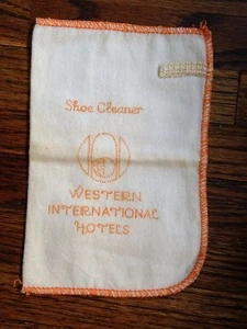 Vintage Western International Hotels Cloth, Mitt Shoe Cleaner Original - Picture 1 of 2