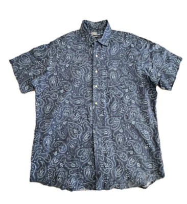 Men's Vtg Polo Ralph Lauren Button Up Shirt Paisley Print Short Sleeves Sz MED - Image 1 of 4