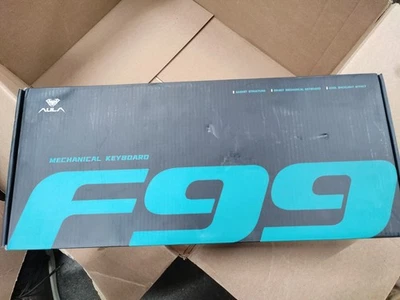 SEALED AULA F99 WIRELESS MECHANICAL KEYBOARD TRI-MODE BT5.0/2.4GHz/USB-C GRY/WT - Image 1 of 3