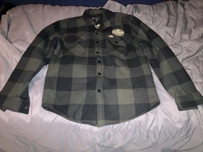 Matix Flannel Jacket Mens S Plaid Sherpa Lined Workwear Outdoors - Image 1 of 4