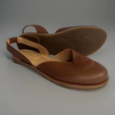 Sandalias El Naturalista para mujer 36 punta cerrada con cordones planas de cuero marrón informales Foto 1 de 4