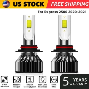 9006/HB4 LED Headlight Bulbs Kit Low Beam For Chevrolet Express 2500 2020-2021 - Picture 1 of 11
