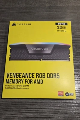 Corsair VENGEANCE RGB 2x16GB DDR-6000 Arbeitsspeicher-Kit (CMH32GX5M2B6000Z30K) - Bild 1 von 4