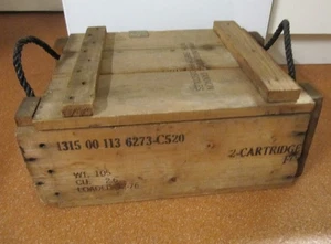 Caja de municiones madera asas caja de almacenamiento caja militar caja militar - Imagen 1 de 8