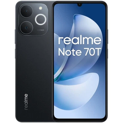Realme Note 70T 128GB Memoria 4GB Ram Display 6.74" 90Hz 4G 50Mpx Obsidian Black - Immagine 1 di 4