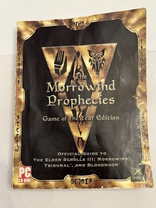 The Morrowind Prophecies GOTY Official Strategy Guide Bethesda 2003 – Fair - Picture 1 of 11