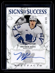 2024-25 Upper Deck Artifacts Signs of Success Matthew Knies Auto /49 #SOS-MK - Picture 1 of 2