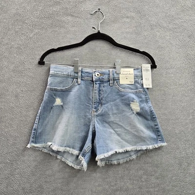 Pantalones Cortos Abercrombie Niños Niñas 13/14 REGULAR Azul Claro Denim Relajado Corto Foto 1 de 4