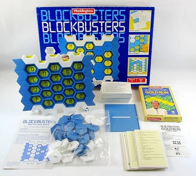Vintage Blockbusters Board Game + Gold Run Card Game 1982 Waddingtons Complete - Image 1 of 4