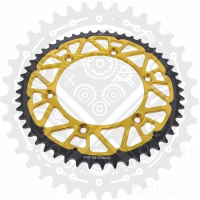 Nuevo piñón trasero JT Twinstar 50/520 dorado JTX822.50GLD para Husqvarna TE 570 2001 Foto 1 de 4