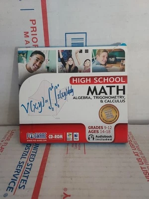 High school Math Fogware CD-Rom (WIndows XP 2000) Mac OS X PC Used - #163 - Image 1 of 2