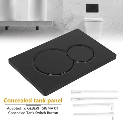 MARKENLOS Drückerplatte WC Betätigungsplatte kompatibel für Geberit Sigma01 Vorwandelement