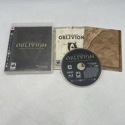 The Elder Scrolls IV: Oblivion GOTY (PS3 / PlayStation 3, 2007) Completo con Mapa Foto 1 de 4