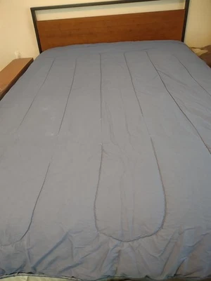 Mainstays Reversible Ultra Soft Solid Light Blue Comforter in a Bag Full/Queen - Image 1 of 4