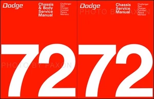 1972 Dodge Tienda Manual Juego Cargador Challenger Corona Dardo Demonio Polara - Imagen 1 de 3