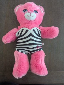 Build A Bear Barbie Movie Limited Edition Pink Stuffed Plush Bear W/ Swimsuit - Picture 1 of 5